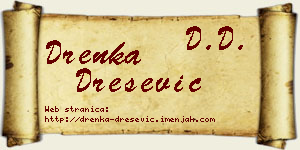 Drenka Drešević vizit kartica
